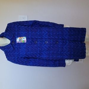 COPY - Desigual  textured  blue coat